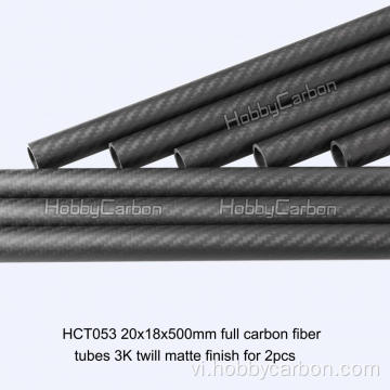 Ống sợi carbon mờ 3K tùy chỉnh